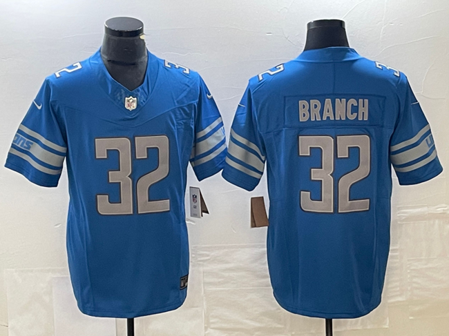 Men's Detroit Lions #32 Brian Branch Blue 2023 F.U.S.E. Vapor Untouchable Limited Stitched Jersey Men's Detroit Lions #32 Brian Branch Blue 2023 F.U.S.E. Vapor Untouchable Limited Stitched Jersey